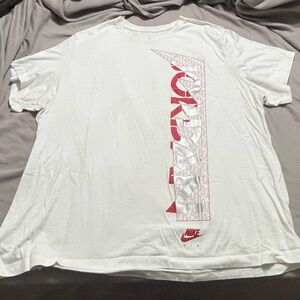 Jordan Red and White Short Sleeve Tees Casual Comfort